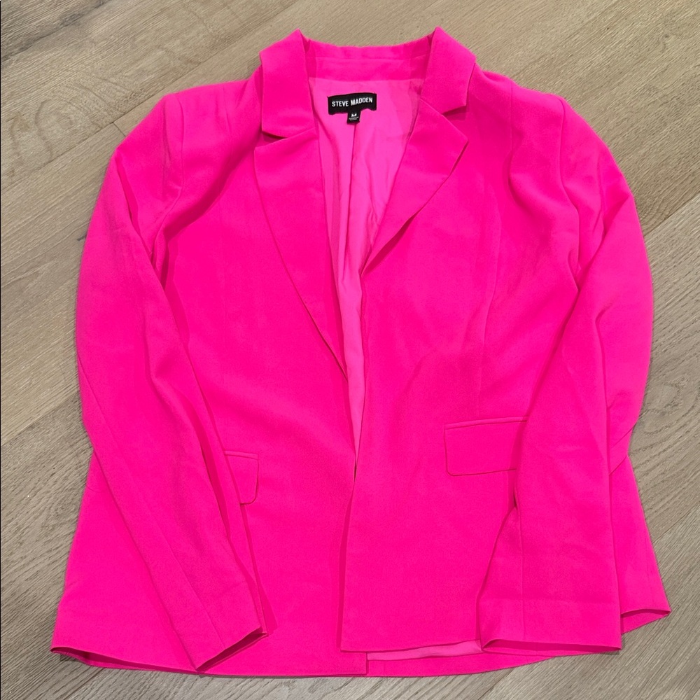 Steve Madden Women's Vibrant Pink Blazer